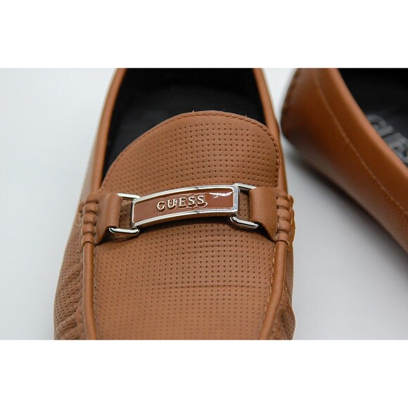 GUESS Men's GMAalen Brown Driving Style Loafer Size 10.5 Slip On Dress Shoe - Picture 2 of 9